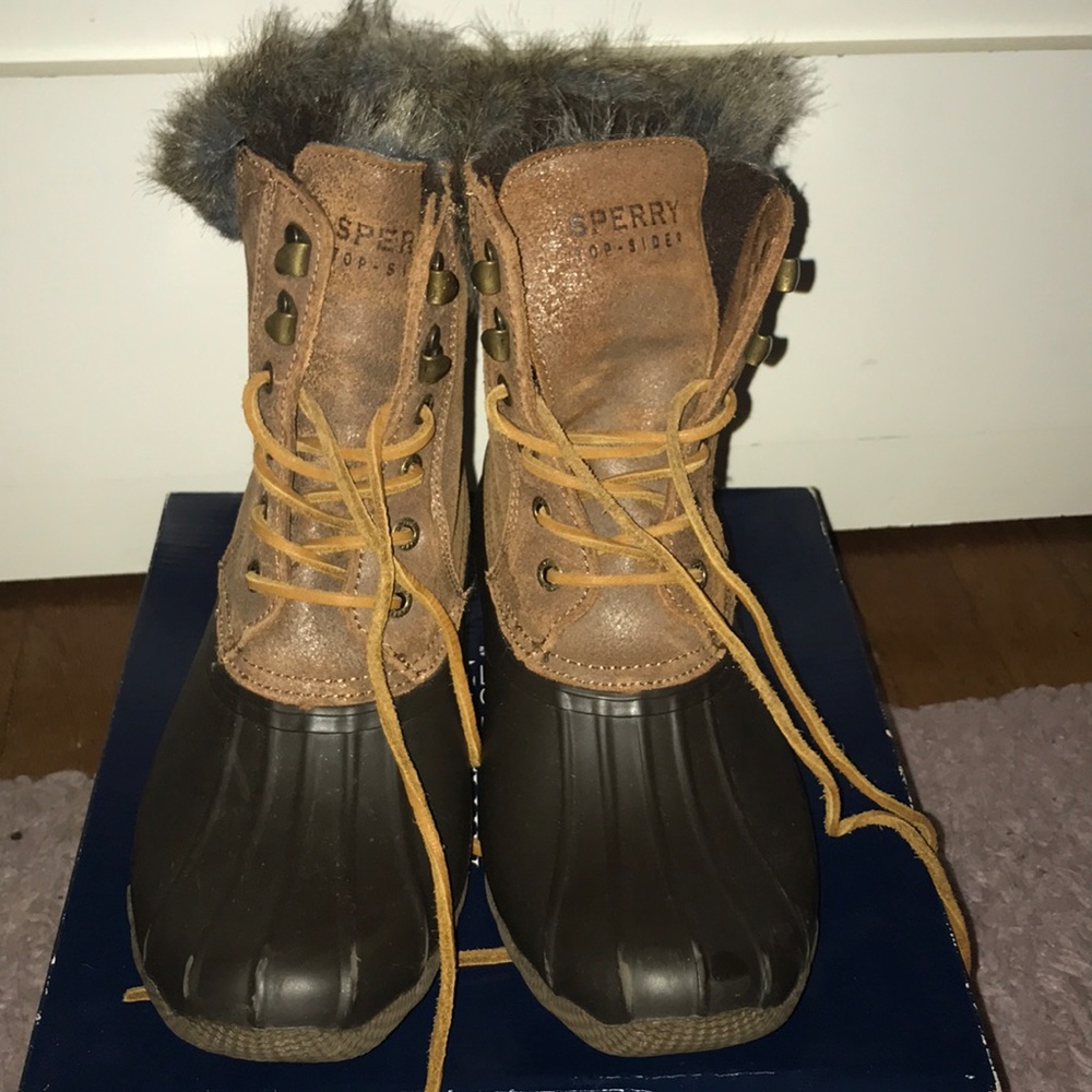 Brown Sperry Boots